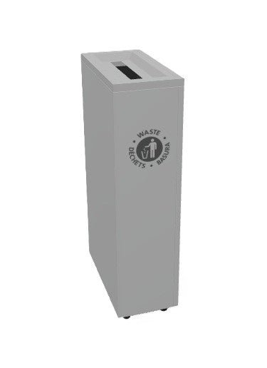 Magnuson VA1809L - SEC Valuta 20 - Gallon Steel Security Waste Receptacle with Locking Top and Document Slot (MAG - VA1809L - SEC) - SchoolOutlet
