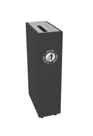 Magnuson VA1809L - SEC Valuta 20 - Gallon Steel Security Waste Receptacle with Locking Top and Document Slot (MAG - VA1809L - SEC) - SchoolOutlet