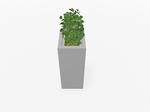 Magnuson Deep - Profile Rectangular Painted Steel Indoor Planter with Internal Rigid Liner and Adjustable Glides (MAG - VA1814L - P - XXX) - SchoolOutlet