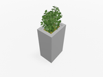 Magnuson Deep - Profile Rectangular Painted Steel Indoor Planter with Internal Rigid Liner and Adjustable Glides (MAG - VA1814L - P - XXX) - SchoolOutlet