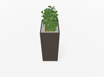 Magnuson Deep - Profile Rectangular Painted Steel Indoor Planter with Internal Rigid Liner and Adjustable Glides (MAG - VA1814L - P - XXX) - SchoolOutlet
