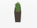 Magnuson Deep - Profile Rectangular Painted Steel Indoor Planter with Internal Rigid Liner and Adjustable Glides (MAG - VA1814L - P - XXX) - SchoolOutlet