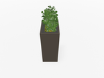 Magnuson Deep - Profile Rectangular Painted Steel Indoor Planter with Internal Rigid Liner and Adjustable Glides (MAG - VA1814L - P - XXX) - SchoolOutlet