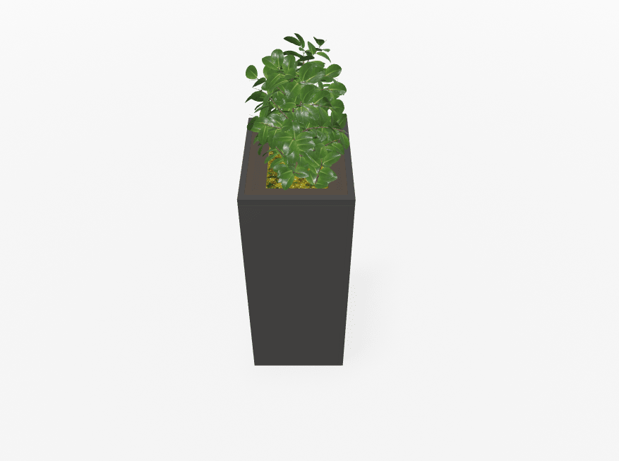 Magnuson Deep - Profile Rectangular Painted Steel Indoor Planter with Internal Rigid Liner and Adjustable Glides (MAG - VA1814L - P - XXX) - SchoolOutlet