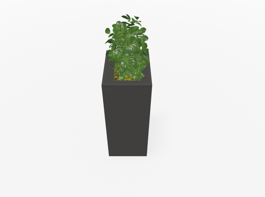 Magnuson Deep - Profile Rectangular Painted Steel Indoor Planter with Internal Rigid Liner and Adjustable Glides (MAG - VA1814L - P - XXX) - SchoolOutlet
