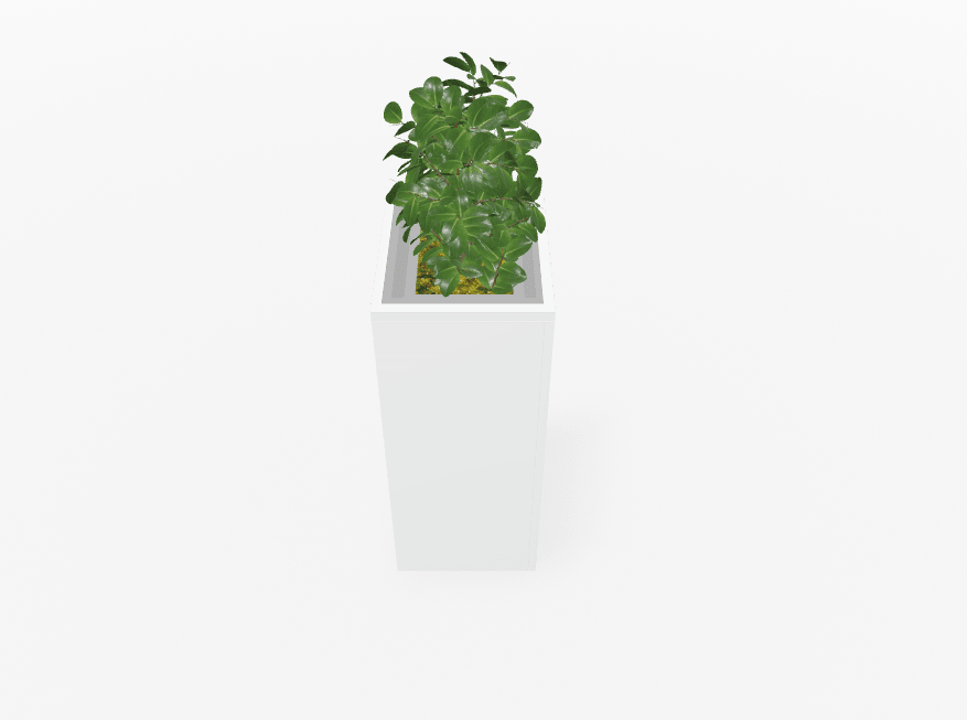 Magnuson Deep - Profile Rectangular Painted Steel Indoor Planter with Internal Rigid Liner and Adjustable Glides (MAG - VA1814L - P - XXX) - SchoolOutlet