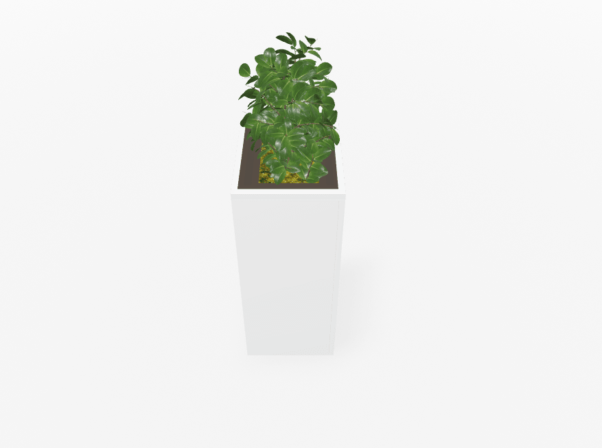 Magnuson Deep - Profile Rectangular Painted Steel Indoor Planter with Internal Rigid Liner and Adjustable Glides (MAG - VA1814L - P - XXX) - SchoolOutlet