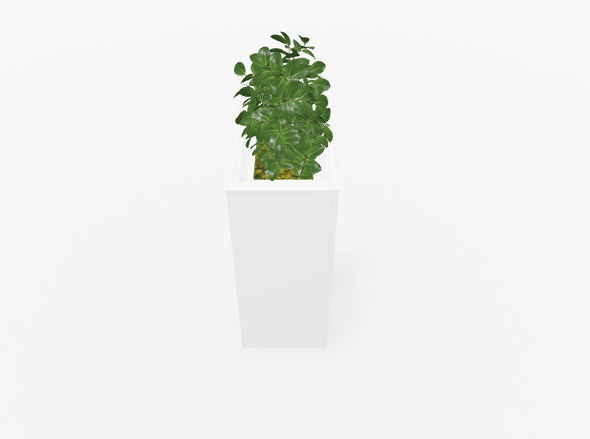 Magnuson Deep - Profile Rectangular Painted Steel Indoor Planter with Internal Rigid Liner and Adjustable Glides (MAG - VA1814L - P - XXX) - SchoolOutlet