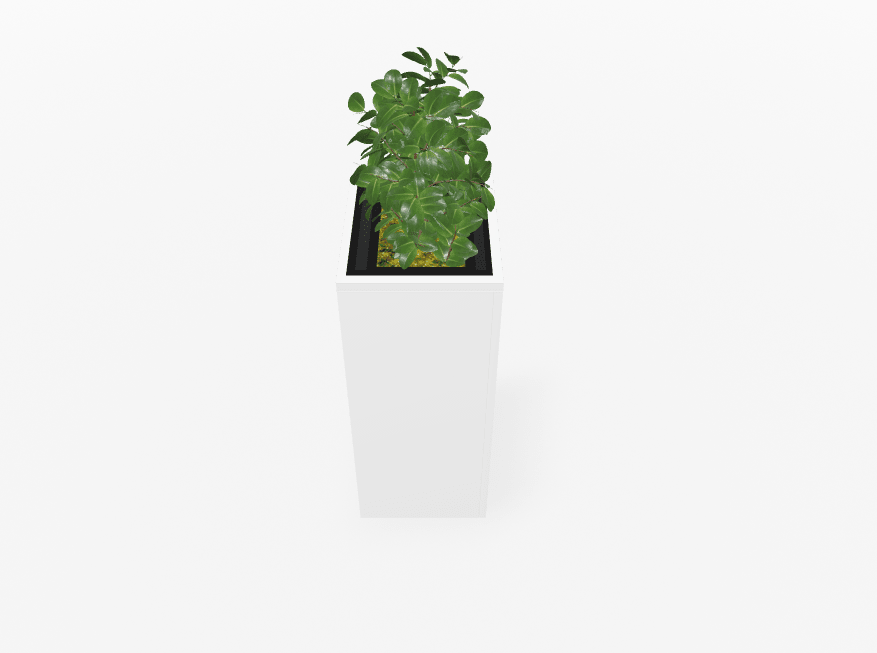 Magnuson Deep - Profile Rectangular Painted Steel Indoor Planter with Internal Rigid Liner and Adjustable Glides (MAG - VA1814L - P - XXX) - SchoolOutlet
