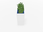 Magnuson Deep - Profile Rectangular Painted Steel Indoor Planter with Internal Rigid Liner and Adjustable Glides (MAG - VA1814L - P - XXX) - SchoolOutlet