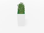 Magnuson Deep - Profile Rectangular Painted Steel Indoor Planter with Internal Rigid Liner and Adjustable Glides (MAG - VA1814L - P - XXX) - SchoolOutlet