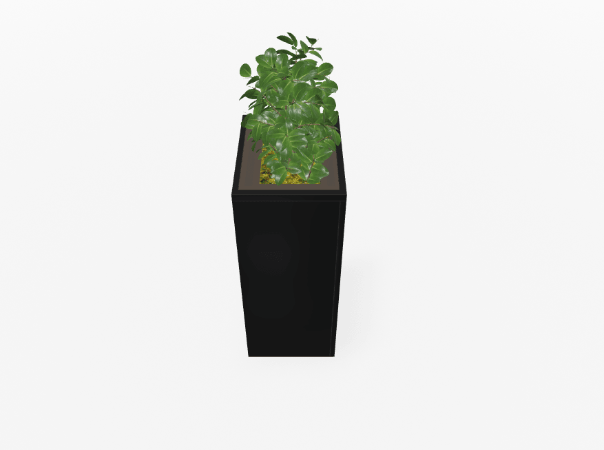 Magnuson Deep - Profile Rectangular Painted Steel Indoor Planter with Internal Rigid Liner and Adjustable Glides (MAG - VA1814L - P - XXX) - SchoolOutlet