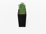 Magnuson Deep - Profile Rectangular Painted Steel Indoor Planter with Internal Rigid Liner and Adjustable Glides (MAG - VA1814L - P - XXX) - SchoolOutlet