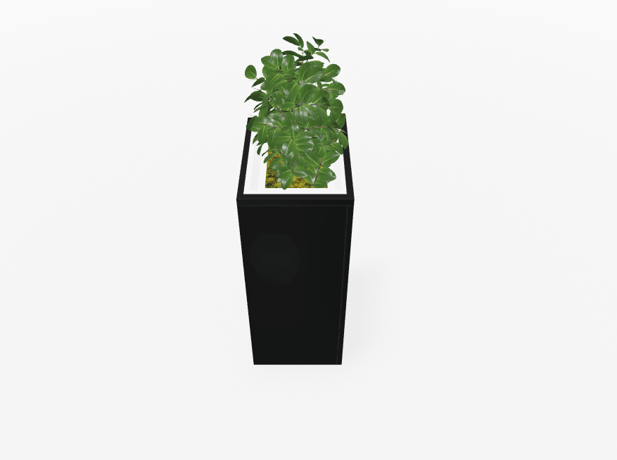Magnuson Deep - Profile Rectangular Painted Steel Indoor Planter with Internal Rigid Liner and Adjustable Glides (MAG - VA1814L - P - XXX) - SchoolOutlet