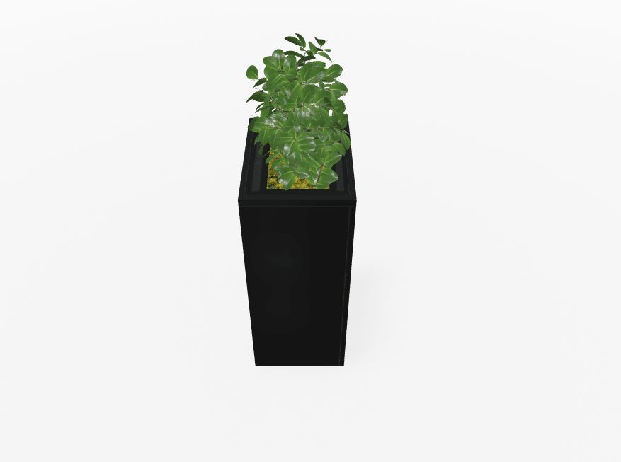 Magnuson Deep - Profile Rectangular Painted Steel Indoor Planter with Internal Rigid Liner and Adjustable Glides (MAG - VA1814L - P - XXX) - SchoolOutlet
