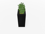 Magnuson Deep - Profile Rectangular Painted Steel Indoor Planter with Internal Rigid Liner and Adjustable Glides (MAG - VA1814L - P - XXX) - SchoolOutlet