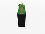 Magnuson Deep - Profile Rectangular Painted Steel Indoor Planter with Internal Rigid Liner and Adjustable Glides (MAG - VA1814L - P - XXX) - SchoolOutlet