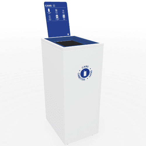 Magnuson VA1814L - SEC Valuta 32 - Gallon Steel Security Waste Receptacle with Locking Top and Document Slot (MAG - VA1814L - SEC) - SchoolOutlet