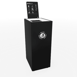 Magnuson VA1814L-SEC Valuta 32-Gallon Steel Security Waste Receptacle with Locking Top and Document Slot (MAG-VA1814L-SEC)