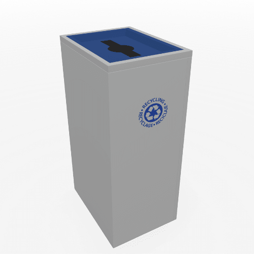Magnuson VA1814L - SEC Valuta 32 - Gallon Steel Security Waste Receptacle with Locking Top and Document Slot (MAG - VA1814L - SEC) - SchoolOutlet