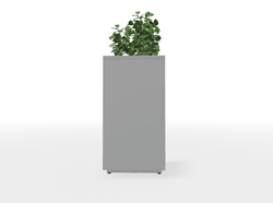 Magnuson Square Painted Steel Indoor Planter with Internal Rigid Liner and Adjustable Glides (MAG-VA1818L-P-XXX)