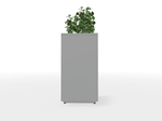 Magnuson Square Painted Steel Indoor Planter with Internal Rigid Liner and Adjustable Glides (MAG - VA1818L - P - XXX) - SchoolOutlet