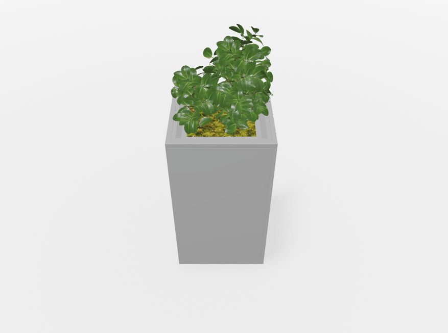 Magnuson Square Painted Steel Indoor Planter with Internal Rigid Liner and Adjustable Glides (MAG - VA1818L - P - XXX) - SchoolOutlet