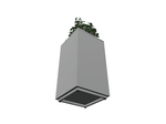 Magnuson Square Painted Steel Indoor Planter with Internal Rigid Liner and Adjustable Glides (MAG - VA1818L - P - XXX) - SchoolOutlet