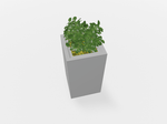 Magnuson Square Painted Steel Indoor Planter with Internal Rigid Liner and Adjustable Glides (MAG - VA1818L - P - XXX) - SchoolOutlet