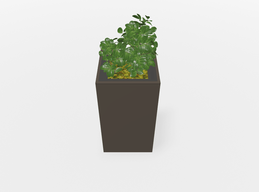 Magnuson Square Painted Steel Indoor Planter with Internal Rigid Liner and Adjustable Glides (MAG - VA1818L - P - XXX) - SchoolOutlet