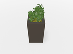 Magnuson Square Painted Steel Indoor Planter with Internal Rigid Liner and Adjustable Glides (MAG - VA1818L - P - XXX) - SchoolOutlet