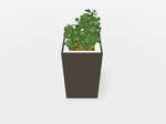 Magnuson Square Painted Steel Indoor Planter with Internal Rigid Liner and Adjustable Glides (MAG - VA1818L - P - XXX) - SchoolOutlet