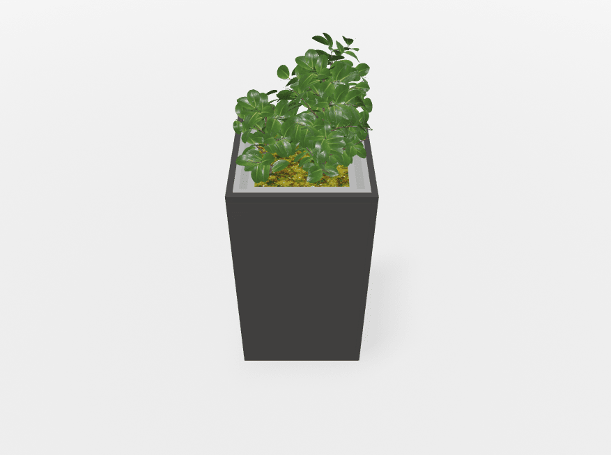 Magnuson Square Painted Steel Indoor Planter with Internal Rigid Liner and Adjustable Glides (MAG - VA1818L - P - XXX) - SchoolOutlet