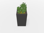 Magnuson Square Painted Steel Indoor Planter with Internal Rigid Liner and Adjustable Glides (MAG - VA1818L - P - XXX) - SchoolOutlet
