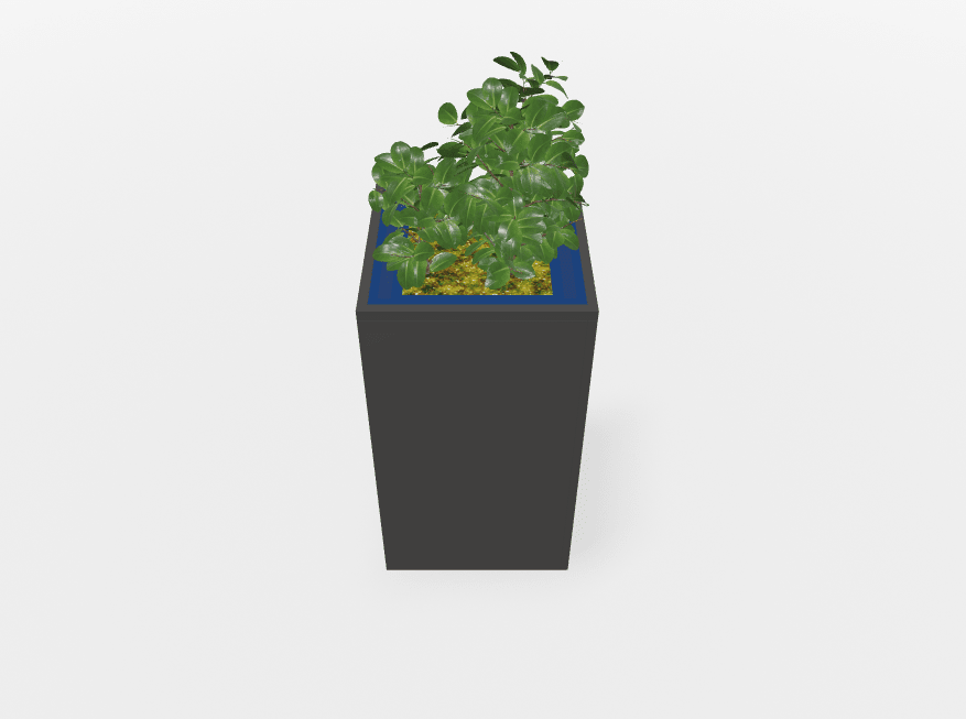 Magnuson Square Painted Steel Indoor Planter with Internal Rigid Liner and Adjustable Glides (MAG - VA1818L - P - XXX) - SchoolOutlet