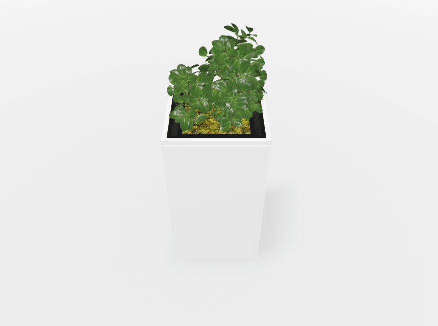 Magnuson Square Painted Steel Indoor Planter with Internal Rigid Liner and Adjustable Glides (MAG - VA1818L - P - XXX) - SchoolOutlet