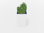 Magnuson Square Painted Steel Indoor Planter with Internal Rigid Liner and Adjustable Glides (MAG - VA1818L - P - XXX) - SchoolOutlet