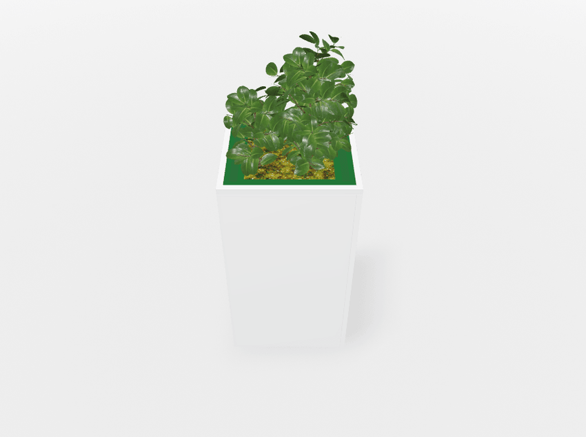Magnuson Square Painted Steel Indoor Planter with Internal Rigid Liner and Adjustable Glides (MAG - VA1818L - P - XXX) - SchoolOutlet