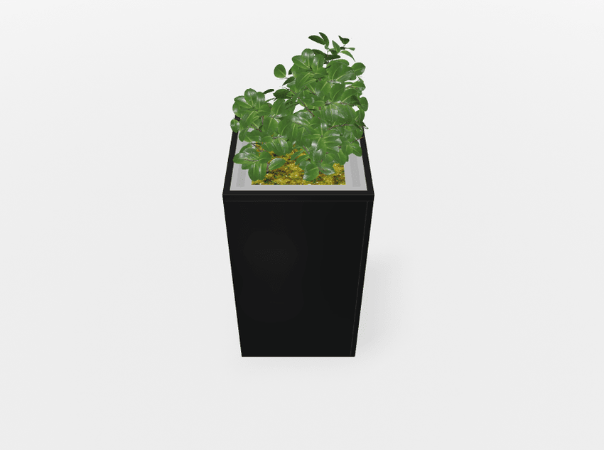 Magnuson Square Painted Steel Indoor Planter with Internal Rigid Liner and Adjustable Glides (MAG - VA1818L - P - XXX) - SchoolOutlet