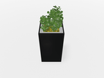 Magnuson Square Painted Steel Indoor Planter with Internal Rigid Liner and Adjustable Glides (MAG - VA1818L - P - XXX) - SchoolOutlet