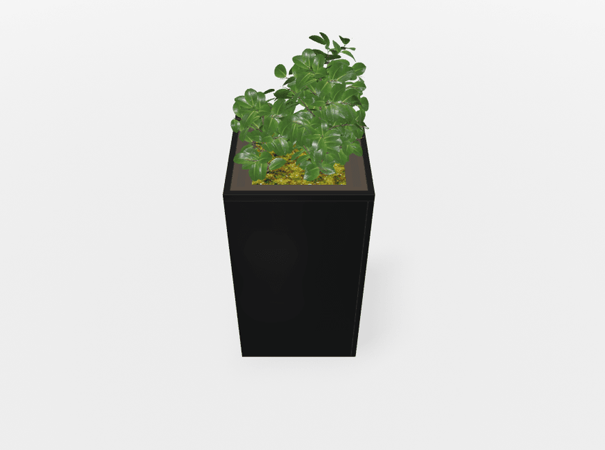 Magnuson Square Painted Steel Indoor Planter with Internal Rigid Liner and Adjustable Glides (MAG - VA1818L - P - XXX) - SchoolOutlet