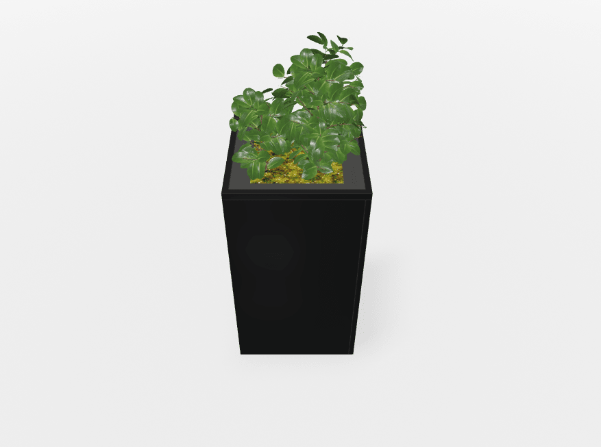Magnuson Square Painted Steel Indoor Planter with Internal Rigid Liner and Adjustable Glides (MAG - VA1818L - P - XXX) - SchoolOutlet