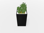 Magnuson Square Painted Steel Indoor Planter with Internal Rigid Liner and Adjustable Glides (MAG - VA1818L - P - XXX) - SchoolOutlet
