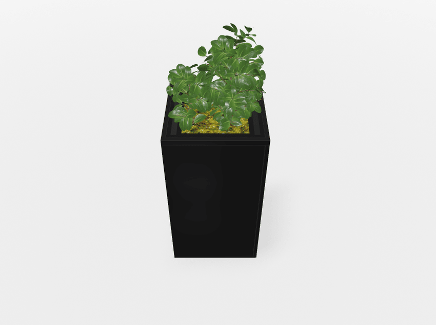 Magnuson Square Painted Steel Indoor Planter with Internal Rigid Liner and Adjustable Glides (MAG - VA1818L - P - XXX) - SchoolOutlet