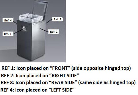Magnuson VA1818L - SEC Valuta 40 - Gallon Steel Security Waste Receptacle with Locking Top and Document Slot (MAG - VA1818L - SEC) - SchoolOutlet