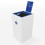 Magnuson VA1818L - SEC Valuta 40 - Gallon Steel Security Waste Receptacle with Locking Top and Document Slot (MAG - VA1818L - SEC) - SchoolOutlet
