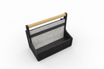 Magnuson YM20 - CH Sustainable Recycled PET Personal Mobile Caddy with Premium Solid Oak Handle (MAG - YM20 - CH - XXX) - SchoolOutlet