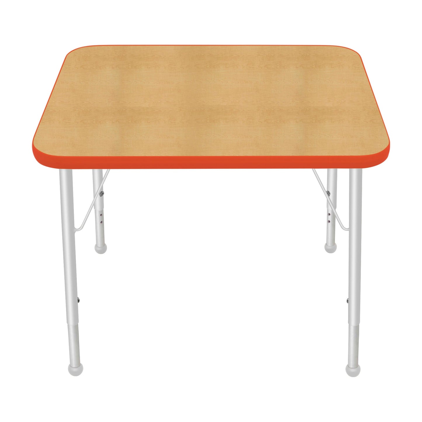Mahar Creative Colors Small Rectangle Activity Table Preschool Height Adjustable Legs 30"W x 24"D x 17" - 25"H (MHR-2430LO)