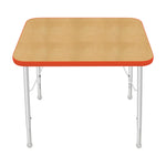 Mahar Creative Colors Small Rectangle Activity Table Preschool Height Adjustable Legs 30