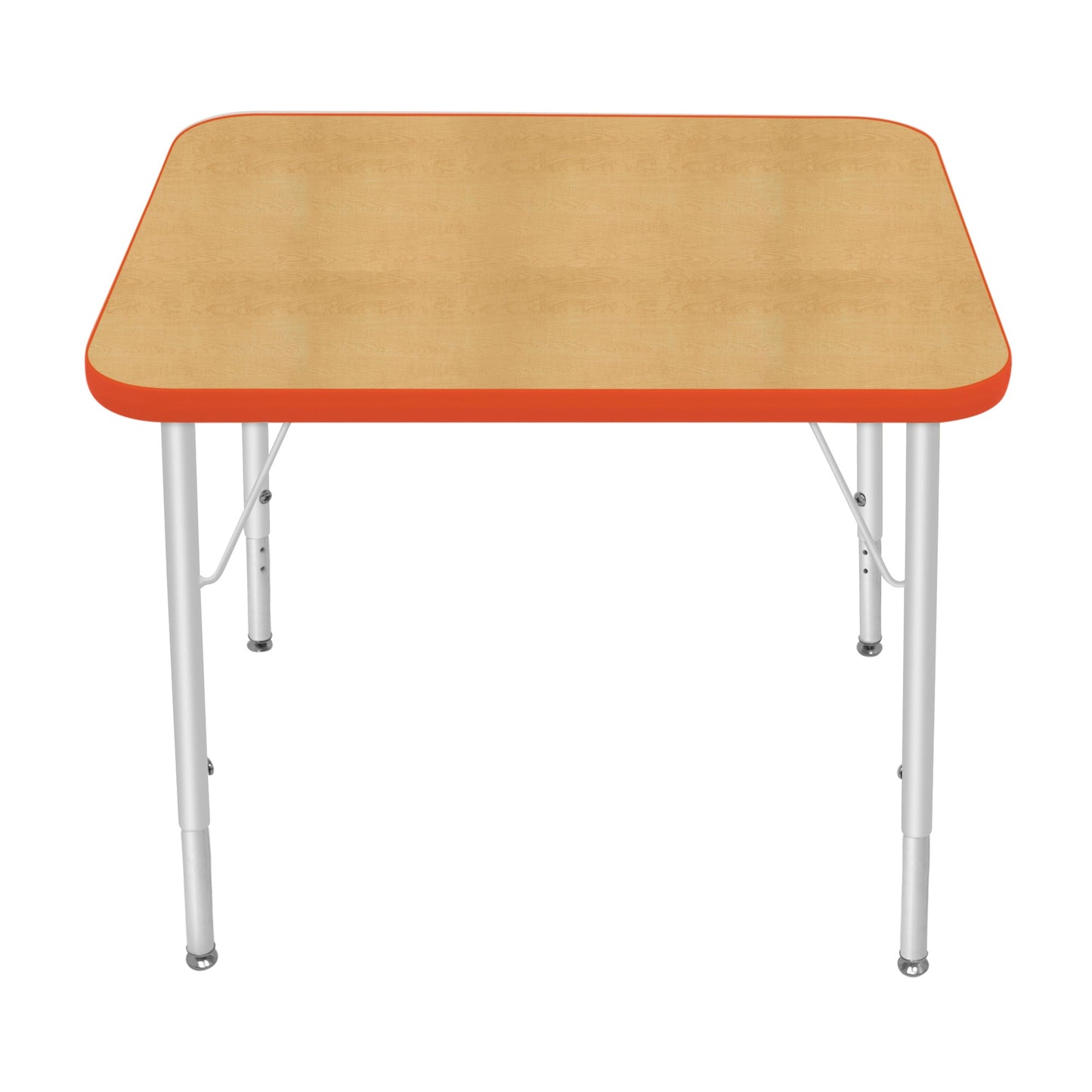 Mahar Creative Colors Small Rectangle Activity Table Preschool Height Adjustable Legs 30"W x 24"D x 17" - 25"H (MHR-2430LO)